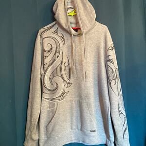 Haka New Zealand Gray Hooded Sweatshirt